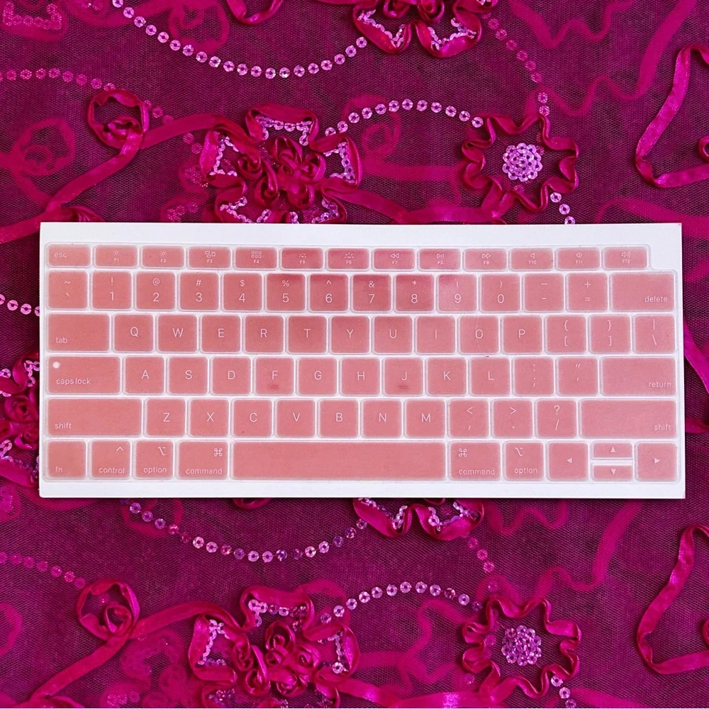 pink macbook keyboard cover